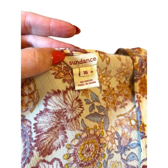 Sundance Boho Floral Dress - Size 16 - Picture 3 of 10